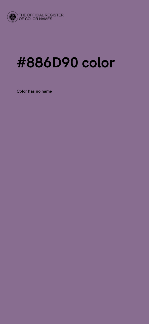 #886D90 color image