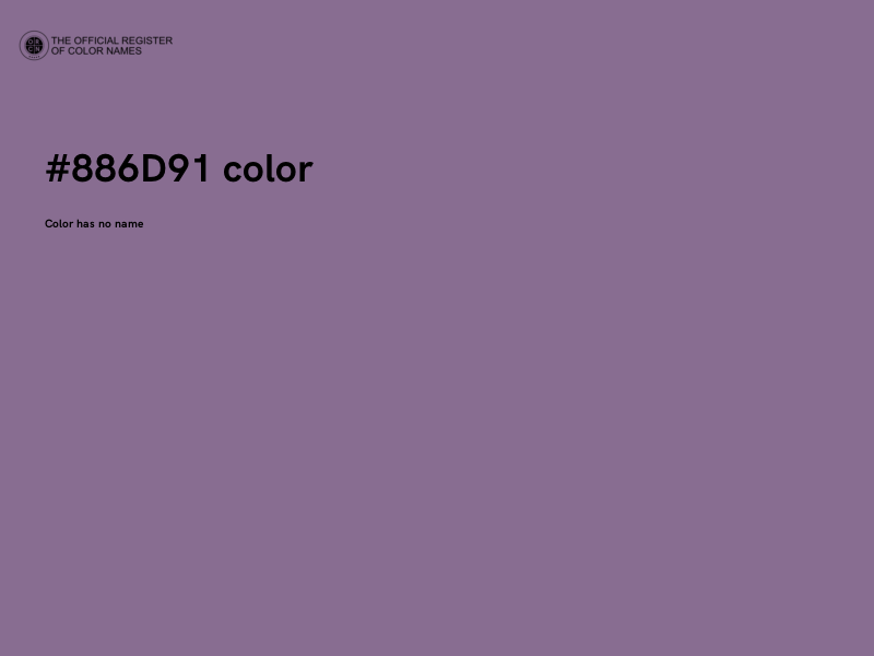 #886D91 color image
