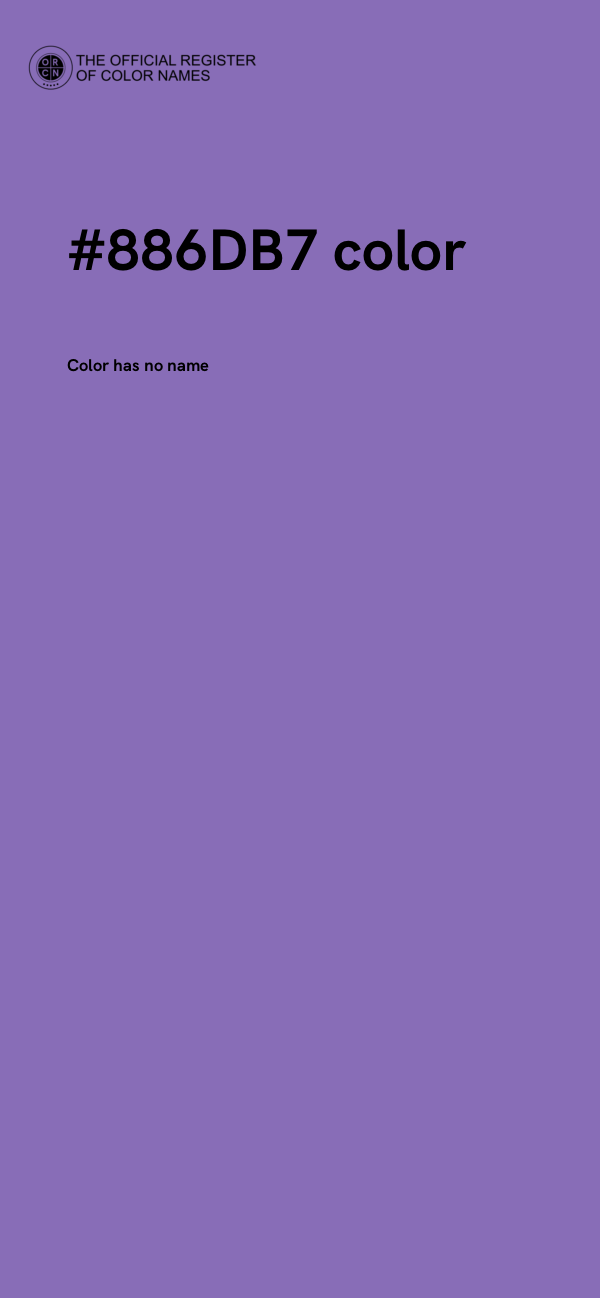 #886DB7 color image