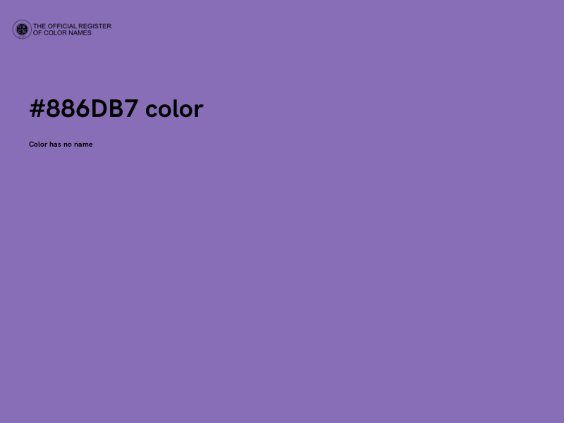#886DB7 color image