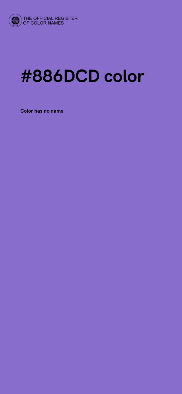 #886DCD color image