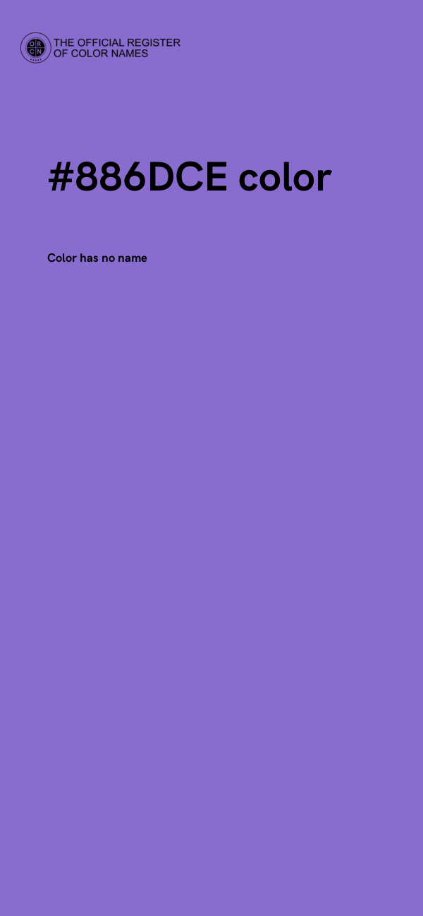 #886DCE color image