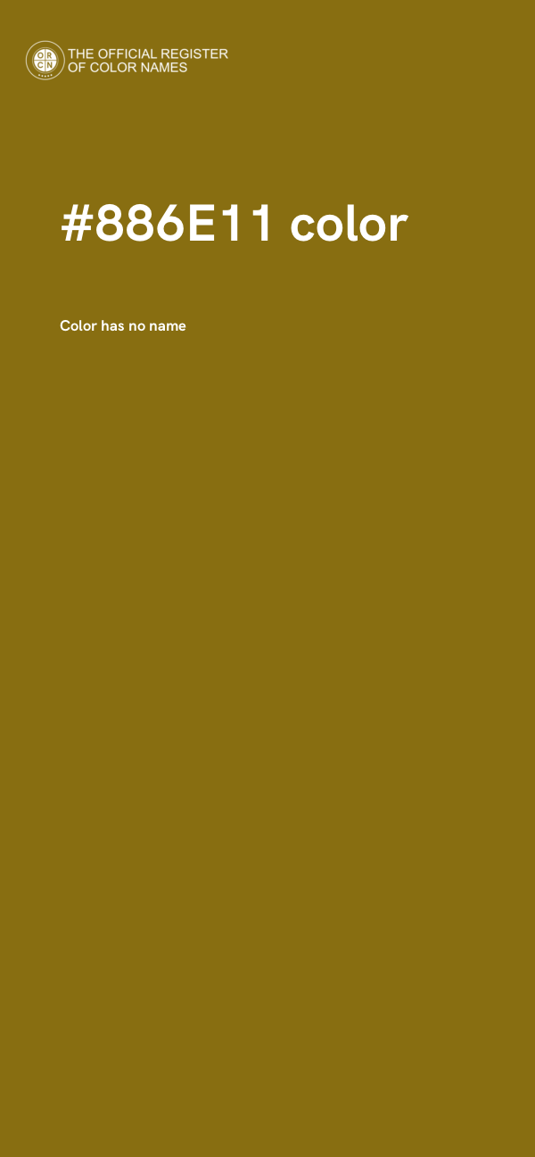 #886E11 color image