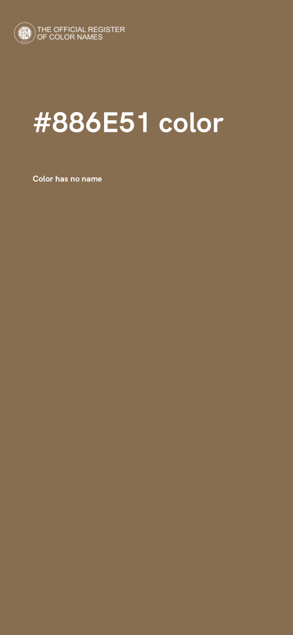 #886E51 color image