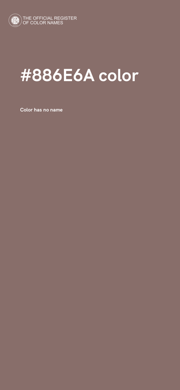#886E6A color image