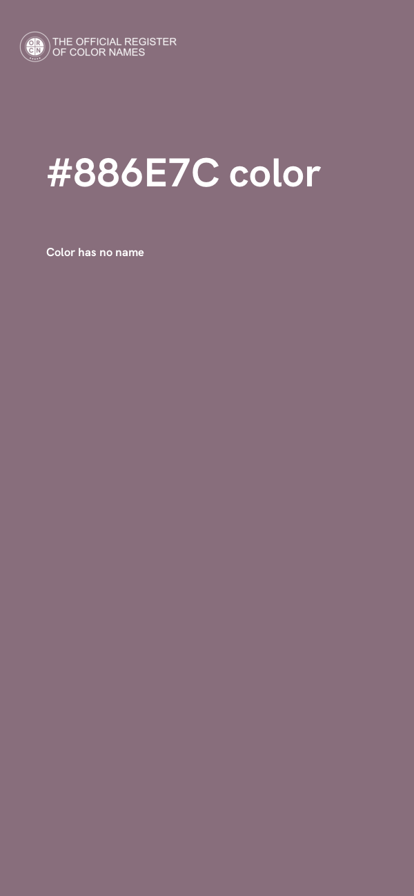 #886E7C color image