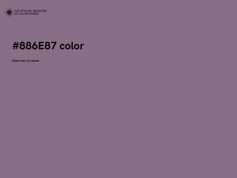 #886E87 color image