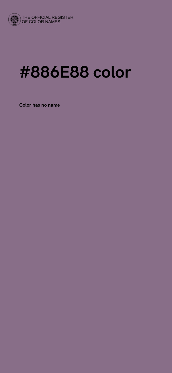 #886E88 color image