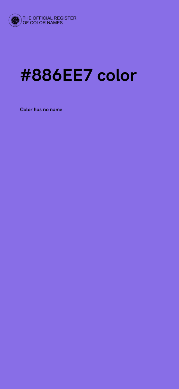 #886EE7 color image