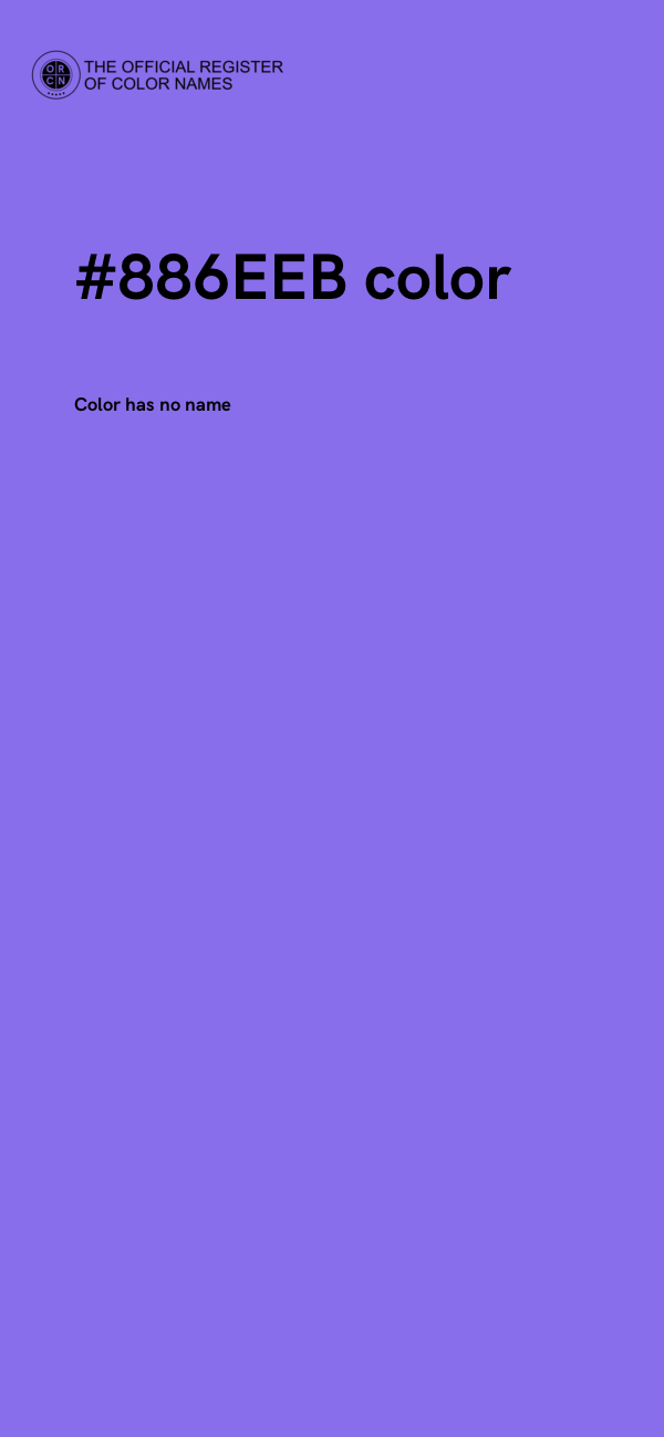 #886EEB color image
