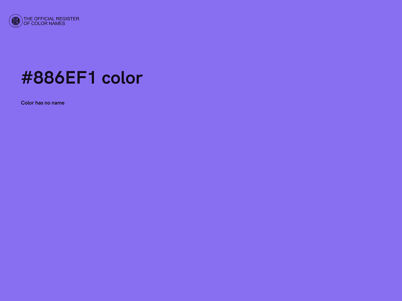 #886EF1 color image