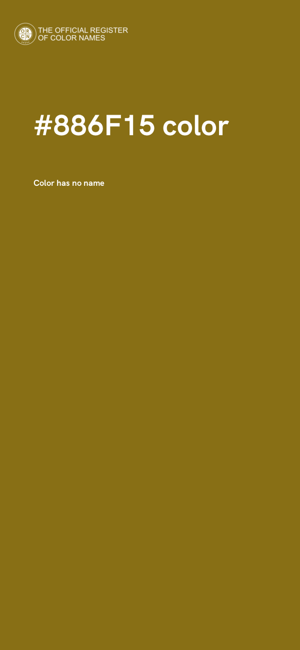 #886F15 color image