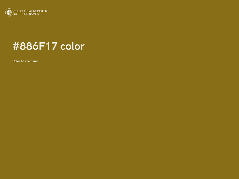 #886F17 color image