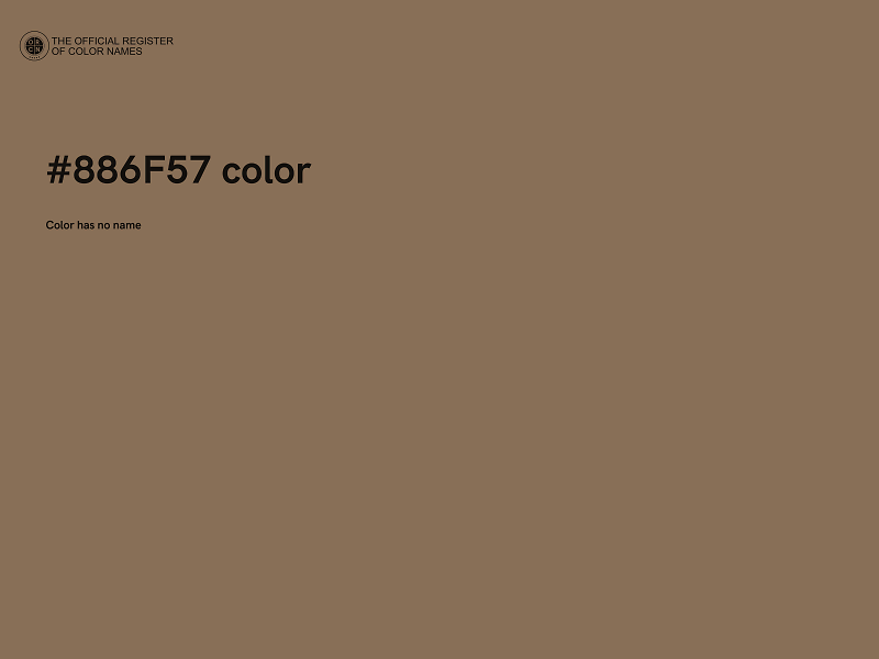 #886F57 color image