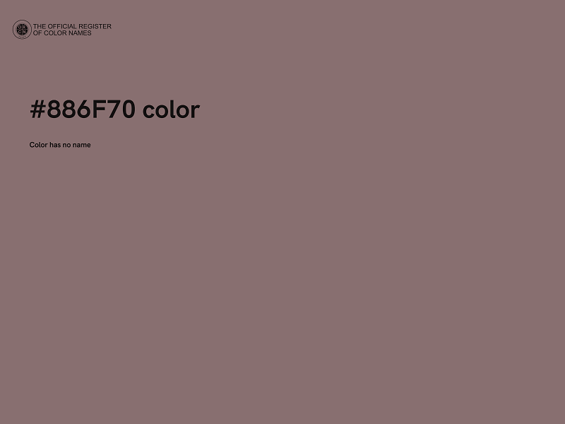 #886F70 color image