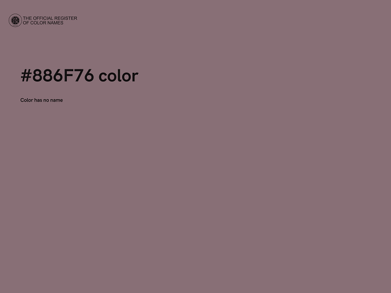 #886F76 color image