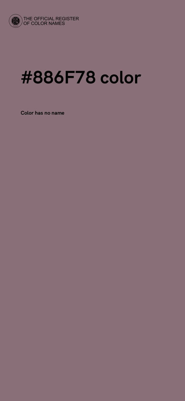 #886F78 color image
