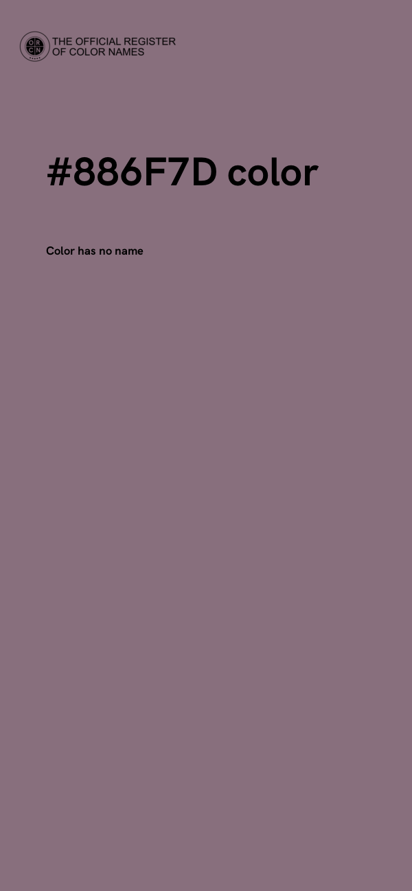 #886F7D color image