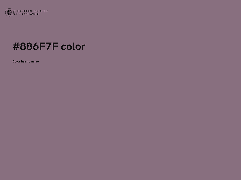 #886F7F color image