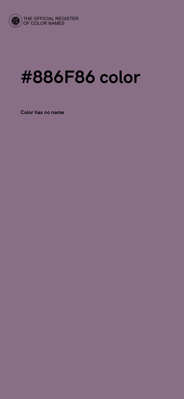 #886F86 color image