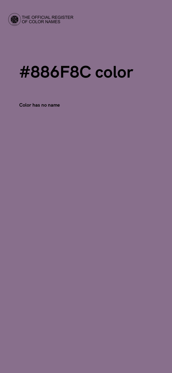 #886F8C color image
