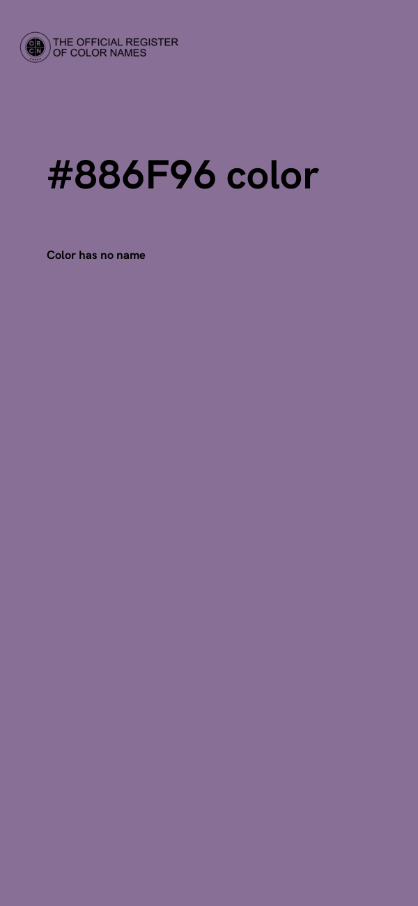 #886F96 color image