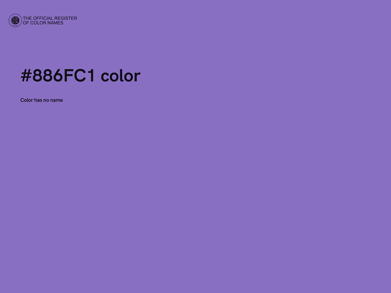 #886FC1 color image