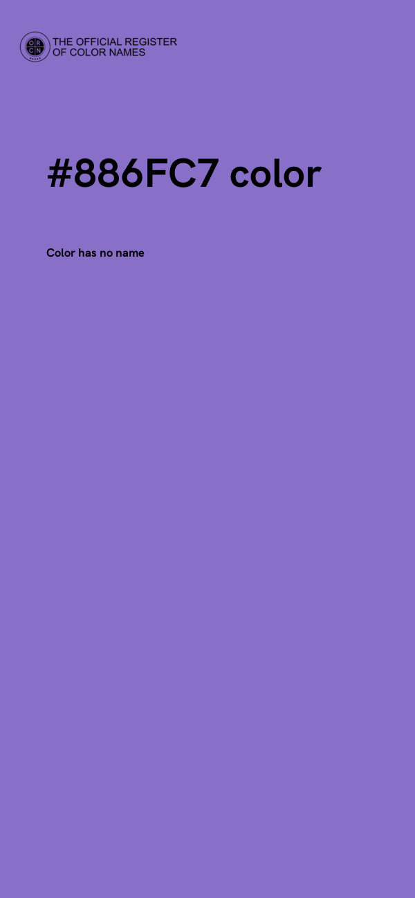 #886FC7 color image