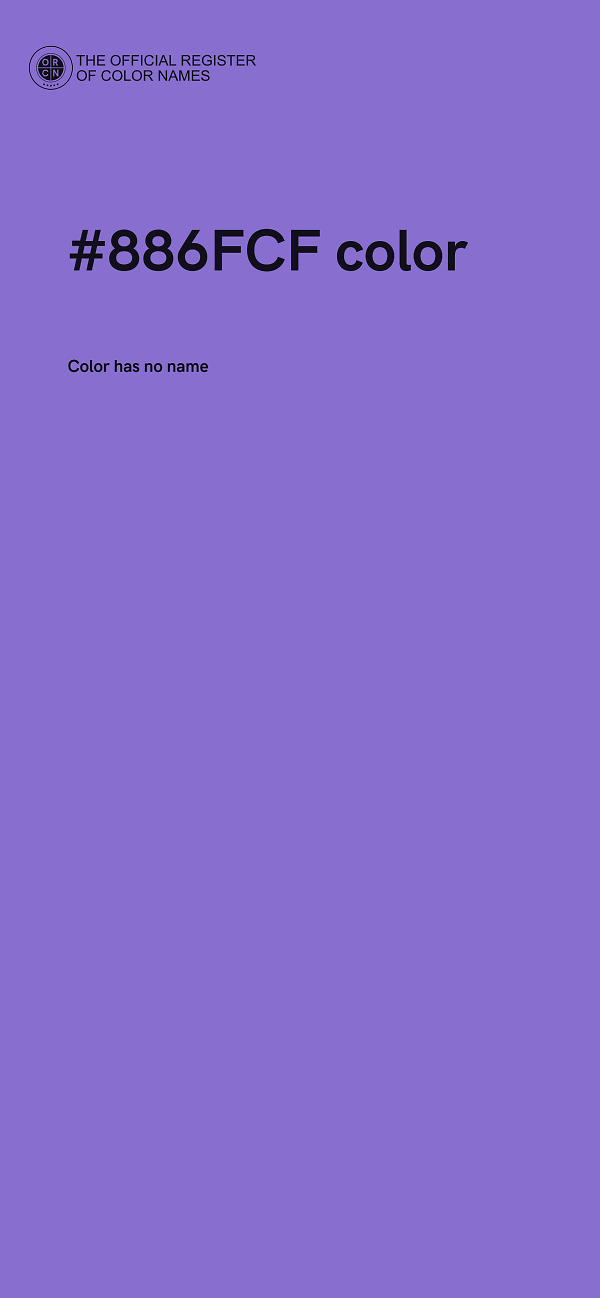 #886FCF color image