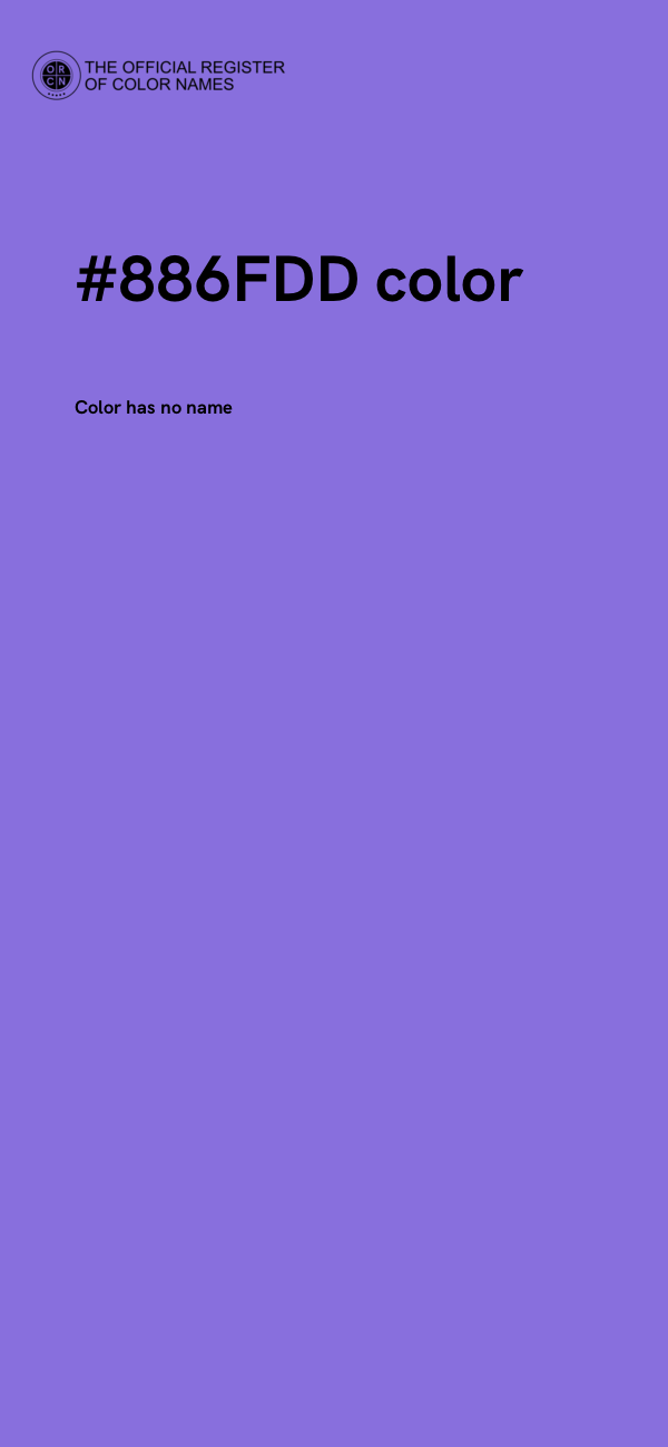 #886FDD color image
