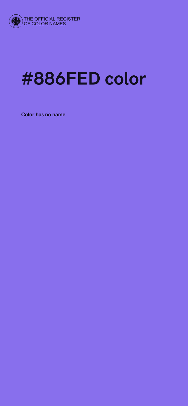 #886FED color image