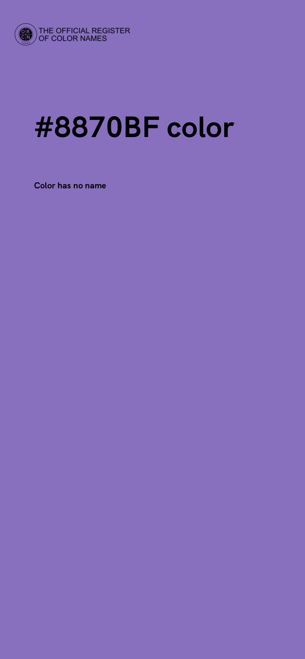 #8870BF color image