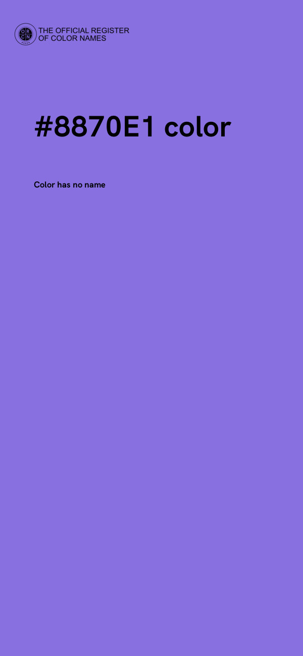 #8870E1 color image