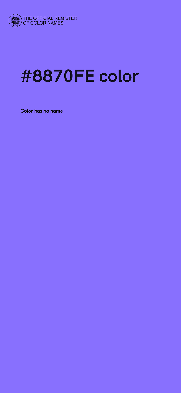 #8870FE color image