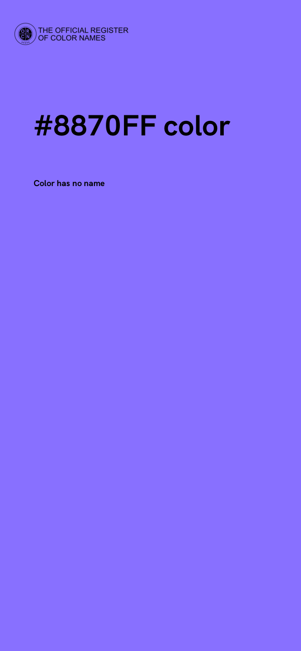 #8870FF color image