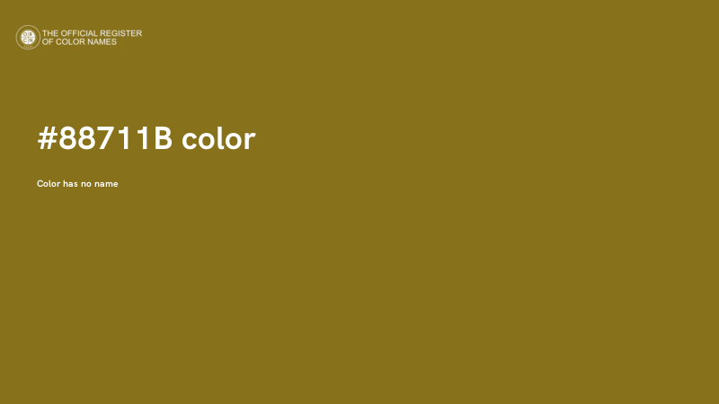 #88711B color image