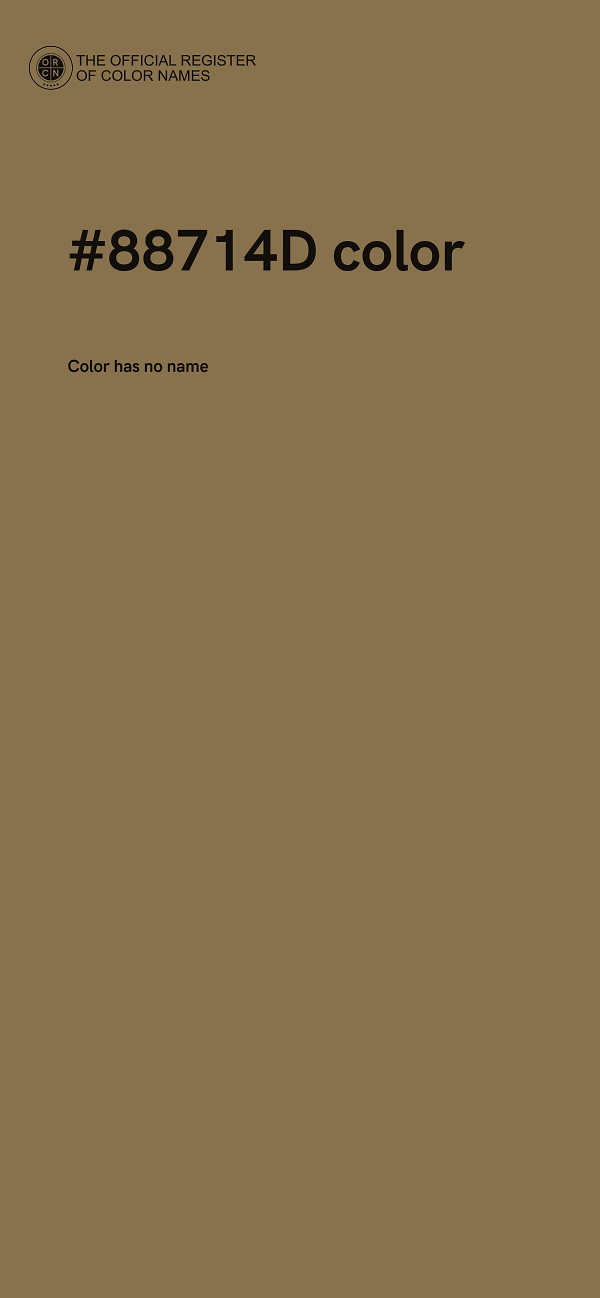 #88714D color image