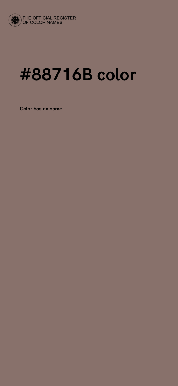 #88716B color image
