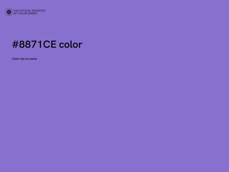 #8871CE color image