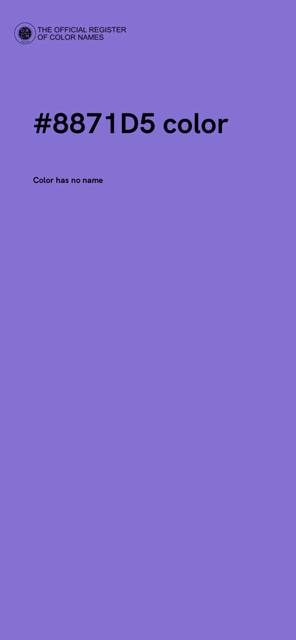 #8871D5 color image