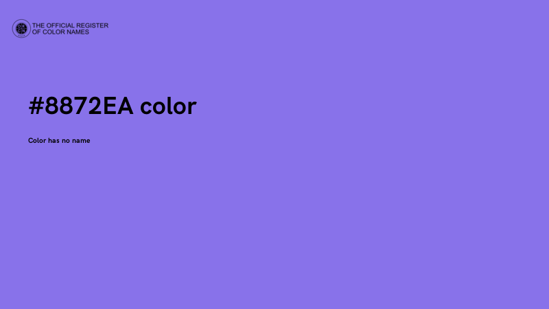 #8872EA color image
