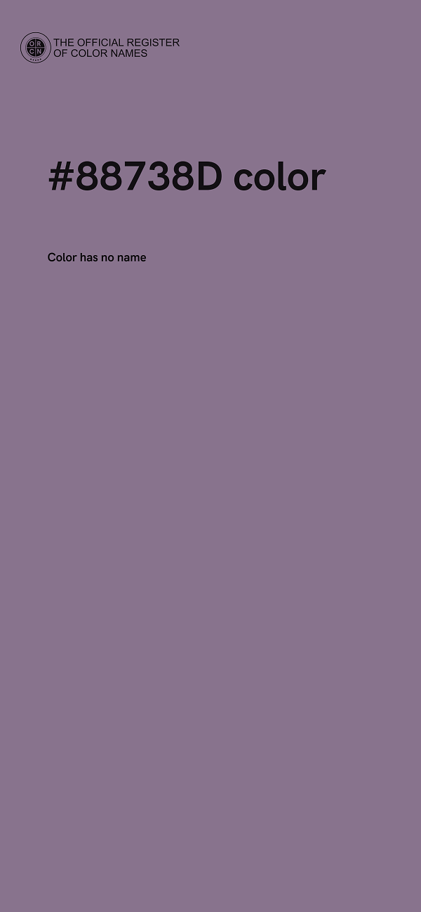 #88738D color image