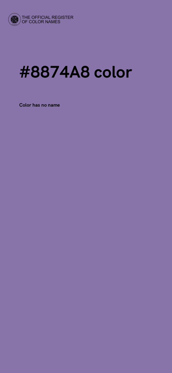 #8874A8 color image
