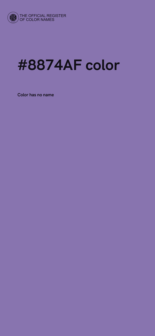#8874AF color image