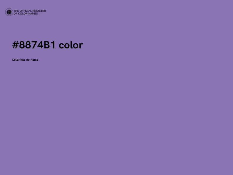 #8874B1 color image