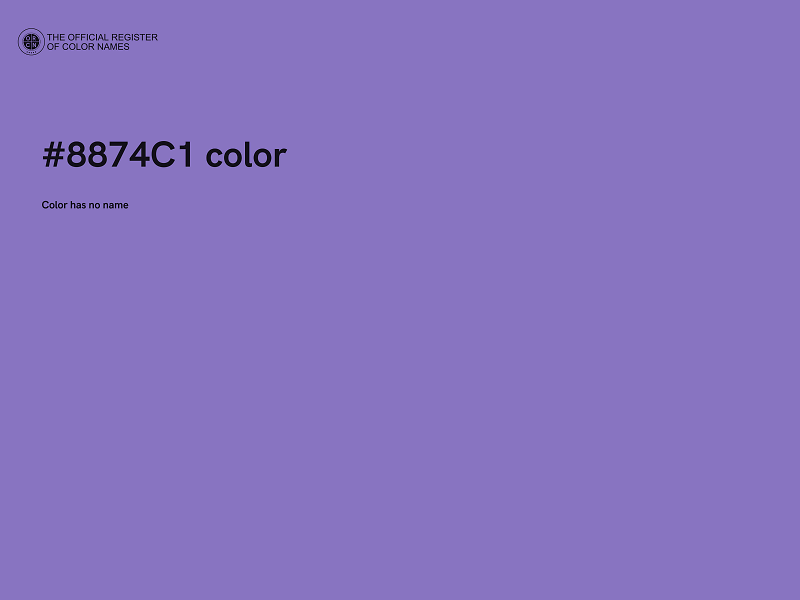 #8874C1 color image