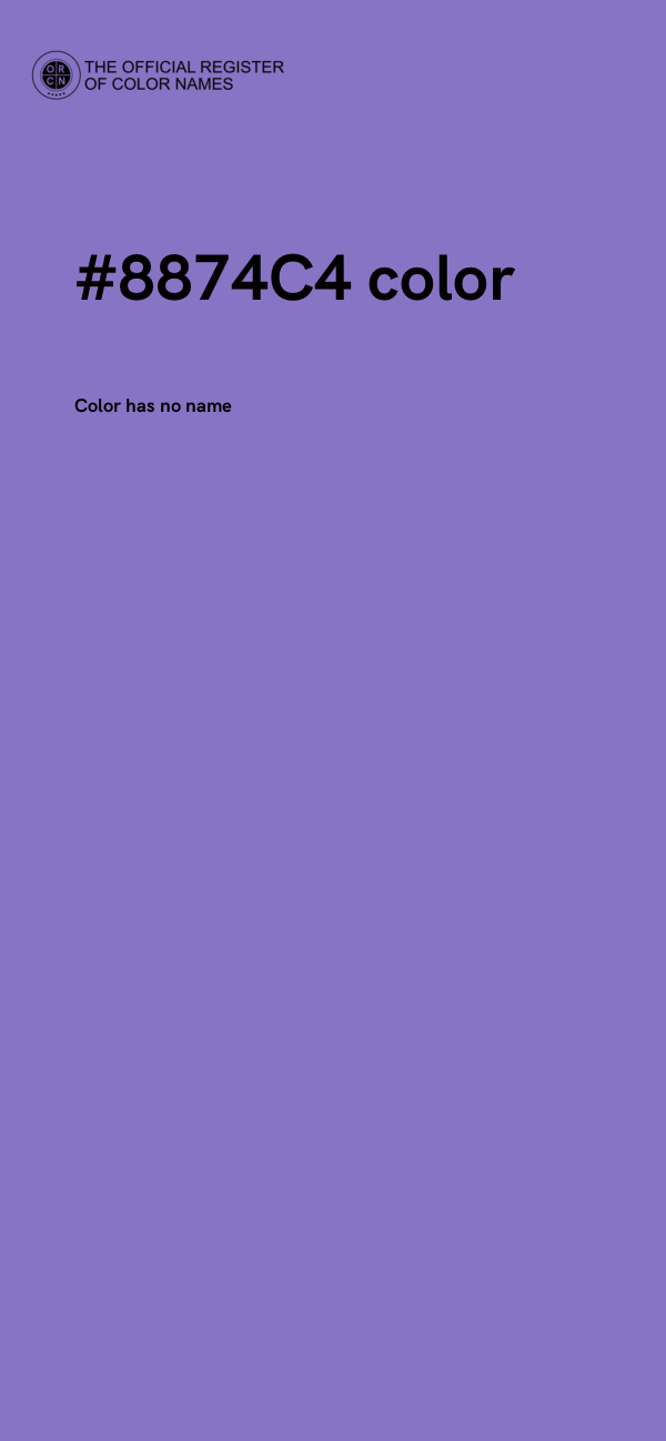 #8874C4 color image