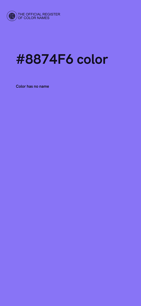 #8874F6 color image
