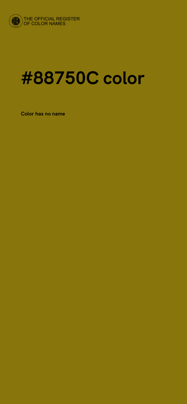 #88750C color image