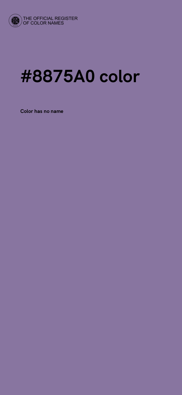 #8875A0 color image